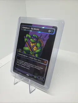 Donatello, the Brains (0085) (Borderless) (Surge Foil) Commander: Teenage Mutant - Image 3