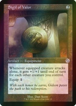 MTG Sigil of Valor Foil ** The Brothers' War Retro Artifacts ** English (NM) - Image 1
