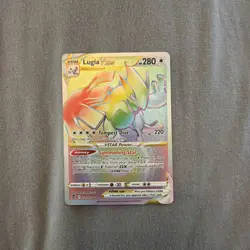 Lugia VSTAR 202/195 SWSH12: Silver Tempest Rainbow Secret Rare Pokemon Card - Image 1