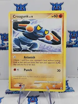 Pokemon Croagunk - 61/99 - Platinum Arceus MP - Image 1