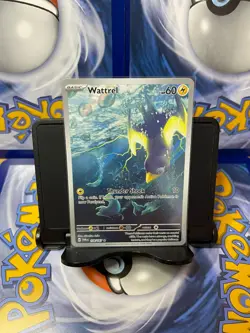 Pokemon TCG Wattrel 178/167 Twilight Masquerade Full Art Rare Holo - Image 1