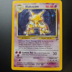 Pokemon TCG: Alakazam Holo Rare Base Set 2 1/130 - Image 1