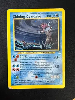 Shining Gyarados - 65/64 Super Holo Rare Unlimited Neo Revelation (MP)#2 Pokemon - Image 1