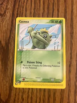 Pokemon TCG Cacnea EX Crystal Guardians 47/100 Regular Common LP - Image 1