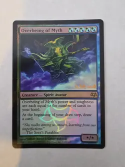 Magic The Gathering, Overbeing of Myth, Prerelease Cards, Foil - Image 1