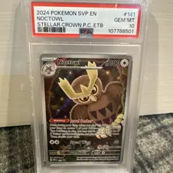 2024 Pokemon Noctowl 141 Sv: Scarlet & Violet Promo Cards Holo Pokemon Center - Image 1