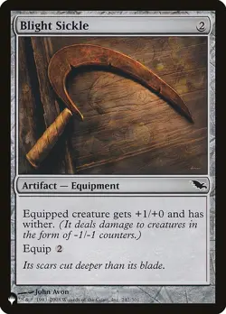[MTG] Blight Sickle (SHM-247) (PLST) NM - Image 1