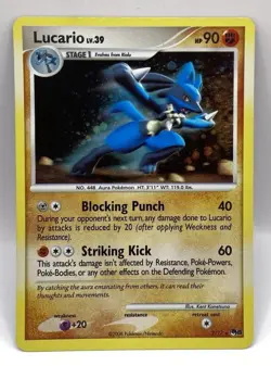 Pokemon TCG Lucario Holo Rare Card 2/17 Pop Series 8 (2008) - Image 1