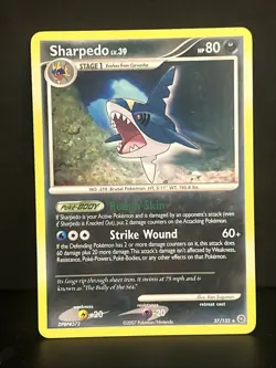 Pokemon Diamond & Pearl - Secret Wonders Sharpedo #37 LP - Image 1