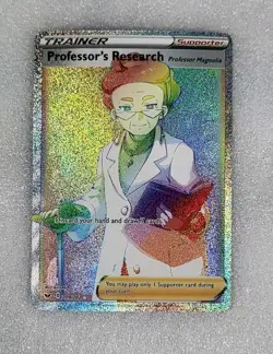 Professor's Research 209/202 NM/M Sword & Shield Base SWSH Rainbow Pokemon TCG - Image 1