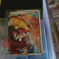 Kyogre & Groudon Legend 88/90 Bottom: Groudon Undaunted Holo SWIRL Pokemon Card - Image 1