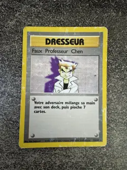 FAUX PROFESSEUR CHEN RARE - POKEMON 73/102 SET DE BASE EDITION 2 FR - Image 1