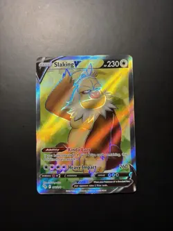 Slaking V 077/078 Ultra Rare Pokemon GO Pokemon Near Mint - Image 1