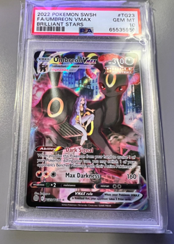 PSA 10 FA/Umbreon VMax TG23 Sworld & Shield Brilliant Stars Pokemon Card - Image 1