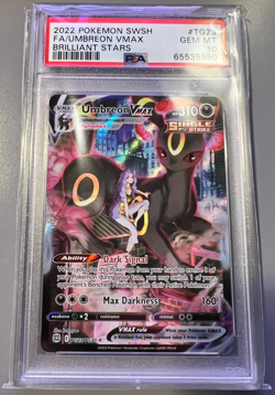 PSA 10 FA/Umbreon VMax TG23 Sworld & Shield Brilliant Stars Pokemon Card - Image 2