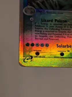 Pokemon Card - Sceptile Ruby and Sapphire 11/109 Rare Reverse Holo Damaged - Image 2