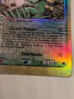 Pokemon Card - Sceptile Ruby and Sapphire 11/109 Rare Reverse Holo Damaged - Image 3