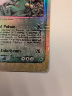 Pokemon Card - Sceptile Ruby and Sapphire 11/109 Rare Reverse Holo Damaged - Image 4