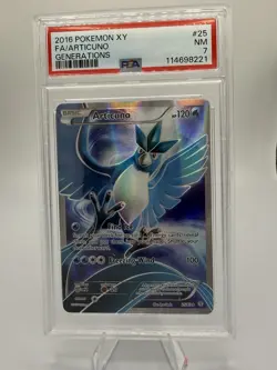 Pokemon TCG Generations Articuno 25/83 Full Art Holo Rare PSA 7 120 HP - Image 1