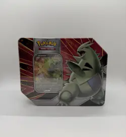 Pokemon TCG Tyranitar V Strikers Factory Sealed 5-Pack Tin - Image 1
