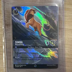 Simba Returned King 215/204 Enchanted Lorcana Card English The First Chapter - Image 1