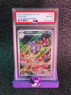 Wugtrio 224/091 Illustration Rare PSA 10 Illustration Rare 2024 Pokemon - Image 1