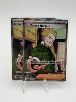 Lt. Surge's Bargain 170/132 Ultra Rare Full Art Pokemon Mega Evolution NM - Image 3