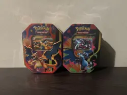 2x Pokemon TCG Mega Charizard X Y EX Tin One of Each BRAND NEW SEALED ✅ - Image 5