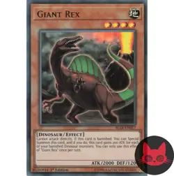 Yugioh Giant Rex BLLR-EN027 Ultra Rare 1st Edition NM - Image 1
