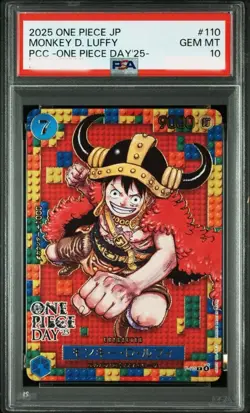 PSA 10 Monkey D. Luffy P-110 ONE PIECE Day 2025 Promo Japanese ONE PIECE Card - Image 1