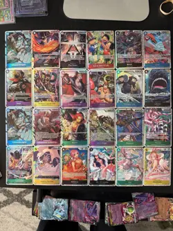 One Piece CCG Super Rare HUGE Lot Of 24 Cards All NM/M - Image 1