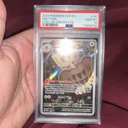 2024 POKEMON SVP EN-SV BLACK STAR PROMO #141 NOCTOWL PSA 10 Gem Mint - Image 1