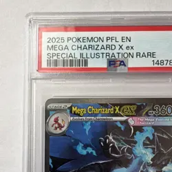 Pokemon Mega Charizard X ex 125/094 PSA 9 Phantasmal Flames Illustration Rare - Image 5