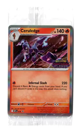 Pokemon EN Ceruledge 014 Staff Promo Sealed - All 4 Cards - Image 1