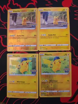 Pokemon GO Pikachu Card Lot 4 - Image 1