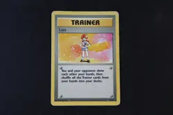 Lass 75/102 Non Holo Rare Pokemon TCG Card Base Set 1 Moderate Play - Image 1