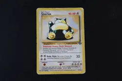 Snorlax 27/64 Non Holo Rare Pokemon TCG Card Vintage Jungle 1999 Heavy Play - Image 1