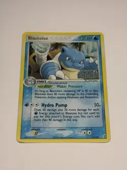 Pokemon Card TCG Reverse Holo Blastoise Stamped 14/100 Crystal Guardians HP/DMG - Image 1