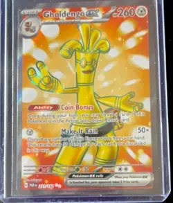 Gholdengo ex 231/182 Ultra Rare Holo SV04 Paradox Rift Pokemon Card - Image 1