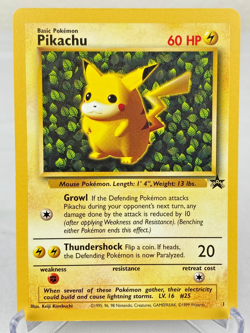 Pikachu 01/53 WOTC Black Star Promo Pokemon Card Ivy - Lightly Played - Image 1