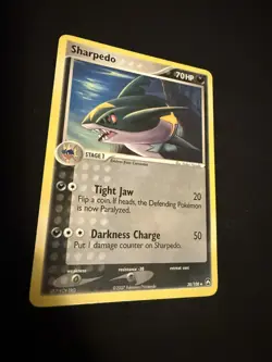 Sharpedo 38/108 EX Power Keepers Stamped Reverse Holo Pokemon Card - LP - Image 1