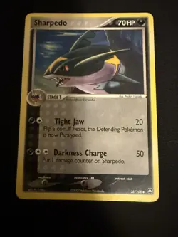 Sharpedo 38/108 EX Power Keepers Stamped Reverse Holo Pokemon Card - LP - Image 2