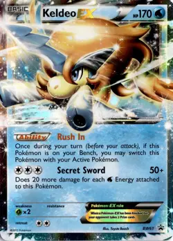 Keldeo EX - BW61 Black and White Promos Pokemon Card TCG - Image 1