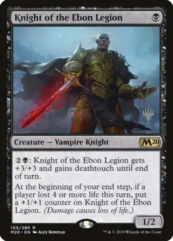 Knight of the Ebon Legion - Promo Pack: Core Set 2020 (PPM20) NM Never Played - Image 1