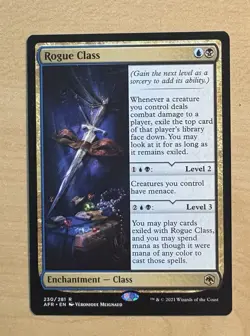 MTG Rogue Class Card, Forgotten Realms - Image 1