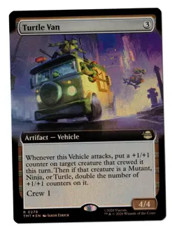 MTG TMNT Turtle Van Foil Extended Art R 0278 - Image 1
