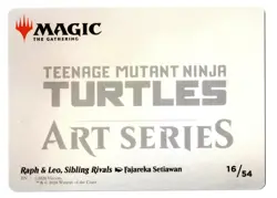MTG TMNT Raph & Leo, Sibling Rivals Art Series 16/54 - Image 2