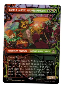 MTG TMNT Raph & Mikey, Troublemakers Foil R 0250 - Image 1