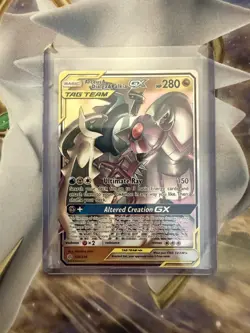 Pokemon TCG Arceus Dialga Palkia GX Card 156/236 Cosmic Eclipse NM - Image 1
