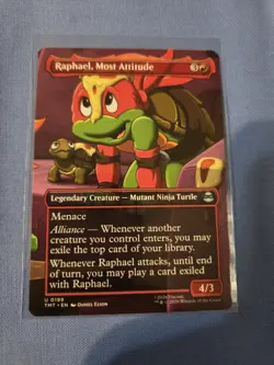 Raphael, Most Attitude 0199 TMNT Uncommon Red Legendary Creature MTG - Image 1